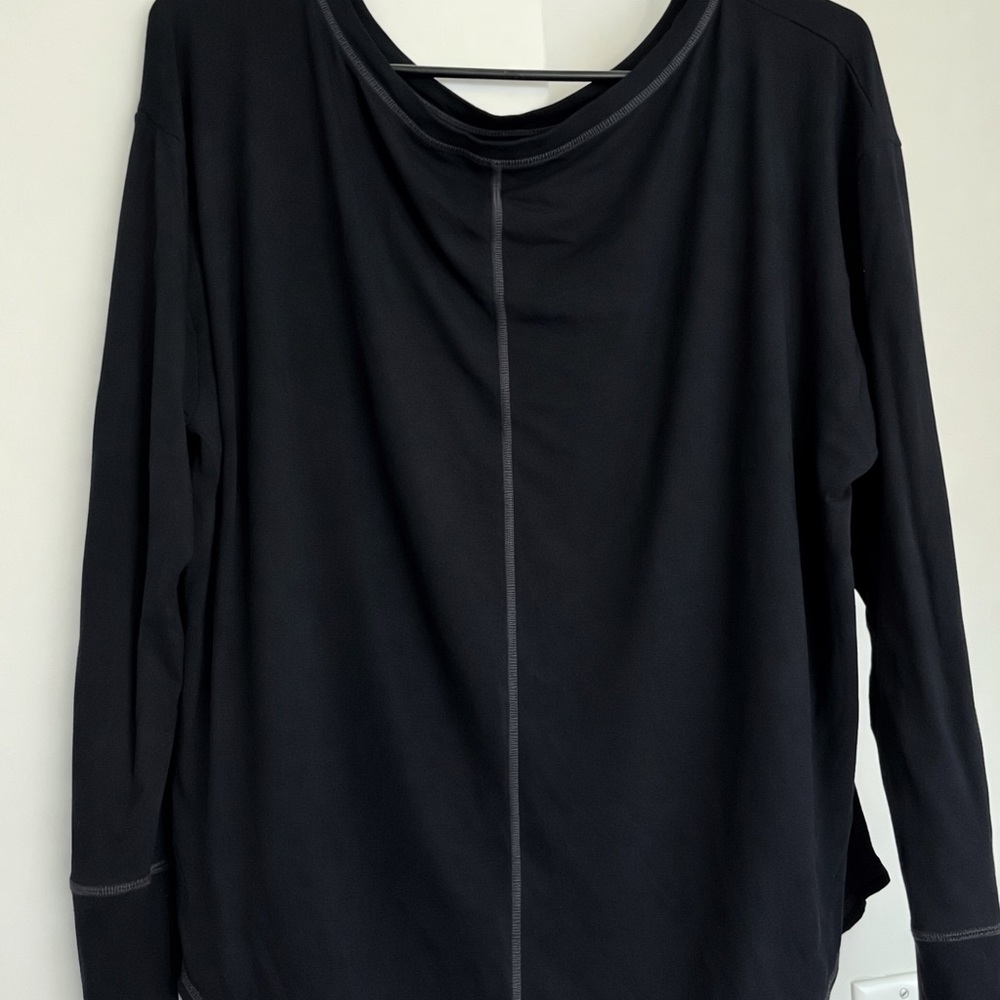 Elegant Black Long Sleeve Blouse